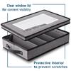 Flatware & Utensil Storage, Durable Silverware Storage Box with Padded Dividers, 5 Compartment Flatware Storage Case, Silverware Case with Handles and Removable Lid - Protects and Organizes Cutlery view 3