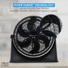 Comfort Zone PowrCurve 20-Inch High-Velocity Fan, Wall Mountable Floor Fan with 3 Speeds, 6-Blade Design, 180 Tilt Adjustment & Wall Bracket  Powerful Airflow for Home, Bedroom, Dorm, or Office view 3