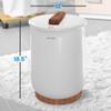 SereneLife Bucket Towel Warmers, White Large Towel Warmer for Spa and Bathroom, Luxury Towel Heater Gifts for Him & Her, Auto Shut-Off, Fits 2 large, Blankets, Bathrobes, PJ's view 2