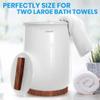 SereneLife Bucket Towel Warmers, White Large Towel Warmer for Spa and Bathroom, Luxury Towel Heater Gifts for Him & Her, Auto Shut-Off, Fits 2 large, Blankets, Bathrobes, PJ's view 3