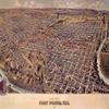 1861 Map Fort Worth Texas Tarrant Denton Parker Wise USA Poster Reproduction (16 X 24 Image Size Paper) view 1