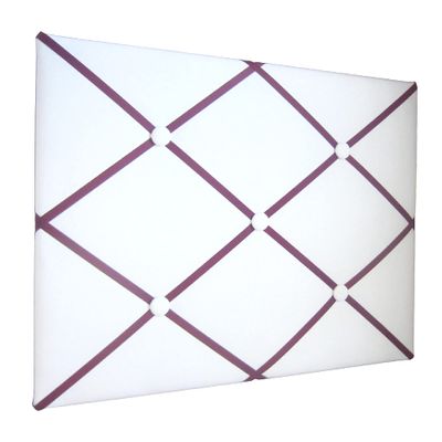 16"x20" White Fabric Memory Board-You Choose Ribbon Colors (Brown)