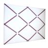16"x20" White Fabric Memory Board-You Choose Ribbon Colors (Brown) view 1