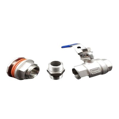 MiniBrew 3/4 NPT Kettle Bulkhead Valve Kit 304 Stainless Steel for Homebrewing