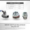 MiniBrew 3/4 NPT Kettle Bulkhead Valve Kit 304 Stainless Steel for Homebrewing view 4