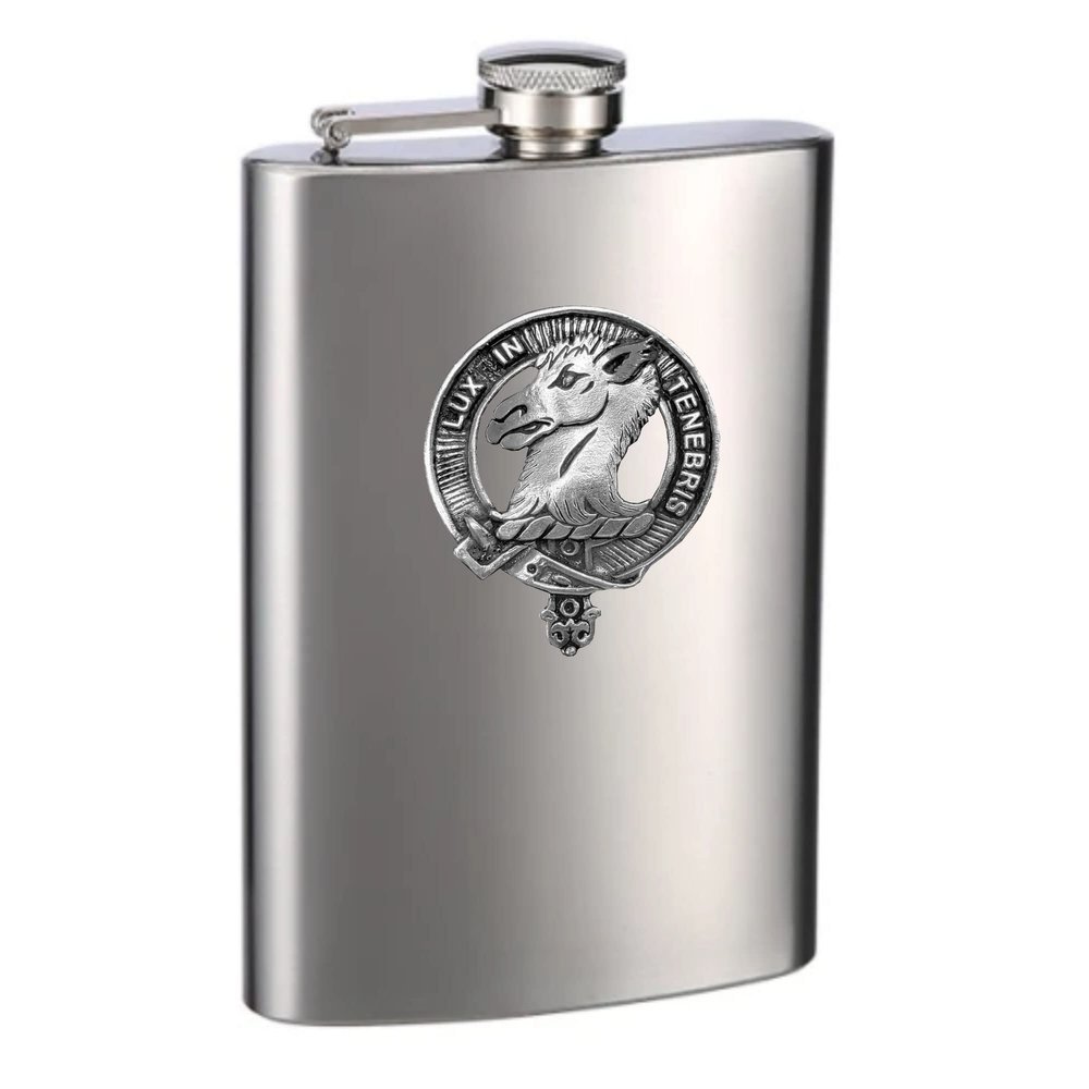 Fullerton Scottish Clan Stainless Steel 8oz Flask