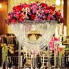 24 Inches Tall Acrylic Flower Stand Crystal Centerpiece Clear Chandelier for Wedding Party Event Decoration view 2
