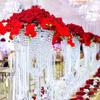 24 Inches Tall Acrylic Flower Stand Crystal Centerpiece Clear Chandelier for Wedding Party Event Decoration view 3
