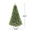 Christopher Knight Home Cashmere Artificial Christmas Tree, Clear Led view 2