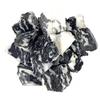 Gemstone raw Bulk Natural Quartz Crystals Black and White Stripes Rough Stone 3pcs for Decoration view 2