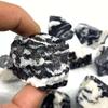 Gemstone raw Bulk Natural Quartz Crystals Black and White Stripes Rough Stone 3pcs for Decoration view 3
