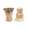 2 Pcs Palm Pot Brush,Bamboo Dish Brush Natural Scrub Brush Coconut Bristles Pot Brushes Dish Scrubber Cleaning Kit for Cleaning Pots,Pans,Kitchen Sink(Palm+Sisal) view 1