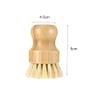2 Pcs Palm Pot Brush,Bamboo Dish Brush Natural Scrub Brush Coconut Bristles Pot Brushes Dish Scrubber Cleaning Kit for Cleaning Pots,Pans,Kitchen Sink(Palm+Sisal) view 2