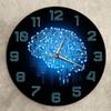 Binary Code Art Intelligence Wall Clock Silent Movement Wall Watch Company Office Decor Circuit Board Art for Geeks(No Frame) view 3