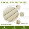 Bhoomi- Polyester Blend Twill Pinch Blackout Curtains Panel Wide Range Door Window (Ivory, 52 Inch by 72 Inch- 2 Panel) view 3