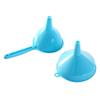 3 Pcs Plastic Funnels with Handle for Filling Bottles Plastic Funnel Sets with Long Handle for Transferring of Liquid Water Powder Oil Random Color view 3