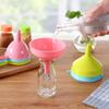 3 Pcs Plastic Funnels with Handle for Filling Bottles Plastic Funnel Sets with Long Handle for Transferring of Liquid Water Powder Oil Random Color view 4