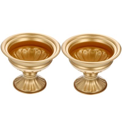 BESPORTBLE Gold Vases Elegant Centerpieces Vase Bulk Vase Flower Holder Wedding Party Home Decor 2 Pcs
