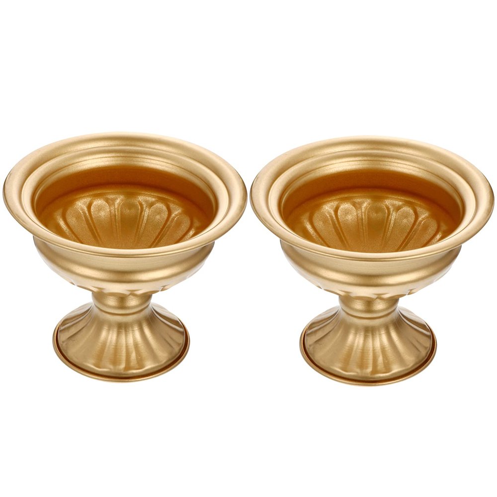 BESPORTBLE Gold Vases Elegant Centerpieces Vase Bulk Vase Flower Holder Wedding Party Home Decor 2 Pcs