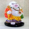 eSplanade Laughing Buddha Statue for Money, Wealth & Good Luck | Resin Home Decor Item for Living Room, Office Table Desk, Shelf | Feng Shui Showpiece, Idol & Figurine | House Warming Gift, 11.5" view 2