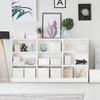 Esselte Large Storage Box With Lid, Pack Of 3, Home/Office Storage & Organisation, 100% Recycled Cardboard, 100% Recyclable, Home Geometric Design, Grey, 628287 view 3