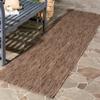 SAFAVIEH Washable Rug Outdoor Courtyard Collection - 2'3" x 14' Runner, Brown, Non-Shedding & Easy Cleaning, Ideal for Patio, Entryway, Mudroom, Hallway, Kitchen (CY8522-36322) view 1