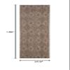 SAFAVIEH Washable Rug Outdoor Courtyard Collection - 2'3" x 14' Runner, Brown, Non-Shedding & Easy Cleaning, Ideal for Patio, Entryway, Mudroom, Hallway, Kitchen (CY8522-36322) view 2