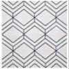 SAFAVIEH Area Rug 8x10 - Adirondack Collection - Large - Light Grey & Navy, Modern Geometric Design, Non-Shedding & Easy Cleaning, Ideal for Living Room, Bedroom, Office, Dining Space (ADR241N) view 3