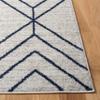 SAFAVIEH Area Rug 8x10 - Adirondack Collection - Large - Light Grey & Navy, Modern Geometric Design, Non-Shedding & Easy Cleaning, Ideal for Living Room, Bedroom, Office, Dining Space (ADR241N) view 4