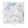 SAFAVIEH Amelia Collection Area Rug - 5' Square, Grey & Blue, Modern Abstract Design, Non-Shedding & Easy Care, Ideal for High Traffic Areas in Living Room, Bedroom (ALA293F) view 2