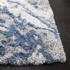 SAFAVIEH Horizon Shag Collection Runner Rug - 2' x 9', Grey & Blue, Modern Abstract Design, Non-Shedding & Easy Care, 2-inch Thick Ideal for High Traffic Areas in Living Room, Bedroom (HZN890G) view 3