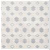 Martha Stewart x SAFAVIEH Shag Rug Collection - 5'1" x 7'6", White & Light Grey, Non-Shedding & Easy Cleaning, Ultra Plush Thick Pile, Ideal for Living Room, Bedroom, Dining Space (MSR0728A) view 4