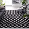 SAFAVIEH Area Rug 8x10 - Adirondack Collection - Large - Black & Light Grey, Trellis Pattern, Non-Shedding & Easy Cleaning, Ideal for Living Room, Bedroom, Office, Dining Space (ADR105F) view 1