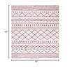 SAFAVIEH Area Rug 8x10 - Arizona Shag Collection - Large - Ivory & Red, Moroccan Boho Design, Non-Shedding & Easy to Clean, Ideal for Living Room, Bedroom, Dining Space (ASG741P) view 2