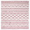 SAFAVIEH Area Rug 8x10 - Arizona Shag Collection - Large - Ivory & Red, Moroccan Boho Design, Non-Shedding & Easy to Clean, Ideal for Living Room, Bedroom, Dining Space (ASG741P) view 3