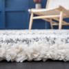 SAFAVIEH Area Rug 8x10 - Fontana Shag Collection - Large - Grey & Ivory, Modern Design, Non-Shedding & Easy Cleaning, Ultra Plush Thick Pile, Ideal for Living Room, Bedroom, Dining Space (FNT890F) view 4