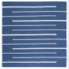 SAFAVIEH Montauk Collection Area Rug - 9' x 12', Navy & Ivory, Handmade Flat Weave Boho Farmhouse Cotton Modern Stripe, Ideal for High Traffic Areas in Living Room, Bedroom (MTK311N) view 3