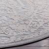 SAFAVIEH Area Rug 3' Round - Reflection Collection - Light Grey & Cream, Non-Shedding & Easy Cleaning, Ideal for Foyer, Living Room, Bedroom (RFT665C) view 3