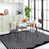 SAFAVIEH Montauk Collection Accent Rug - 4' x 6', Black & Ivory, Handmade Flat Weave Boho Farmhouse Cotton Modern Stripe, Ideal for High Traffic Areas in Entryway, Living Room, Bedroom (MTK313Z) view 3