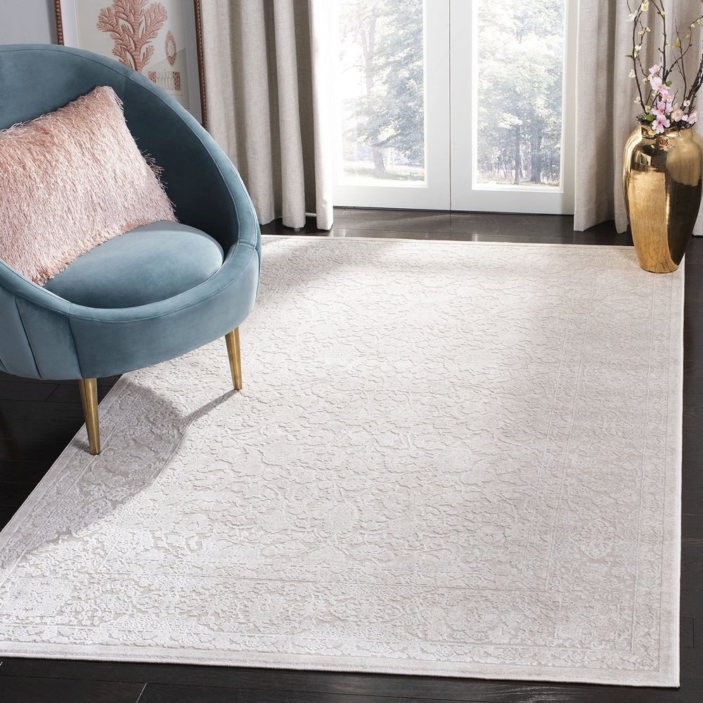 SAFAVIEH Area Rug 3x5 - Reflection Collection - Cream & Ivory, Non-Shedding & Easy Cleaning, Ideal for Entryway, Living Room, Bedroom (RFT667D)