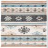 SAFAVIEH Kilim Collection Accent Rug - 3' x 5', Blue & Ivory, Flat Weave Jute Design, Ideal for High Traffic Areas in Entryway, Living Room, Bedroom (KLM754M) view 3