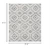 Martha Stewart x SAFAVIEH Area Rug Collection - 5'1" x 7'6", Dark Grey & Light Grey, Non-Shedding & Easy Cleaning, Ideal for Living Room, Bedroom, Office, Dining Space (MSR0781H) view 2