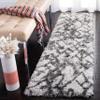 SAFAVIEH Horizon Shag Collection Runner Rug - 2' x 9', Grey & Ivory, Modern Abstract Design, Non-Shedding & Easy Care, 2-inch Thick Ideal for High Traffic Areas in Living Room, Bedroom (HZN894F) view 1