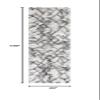SAFAVIEH Horizon Shag Collection Runner Rug - 2' x 9', Grey & Ivory, Modern Abstract Design, Non-Shedding & Easy Care, 2-inch Thick Ideal for High Traffic Areas in Living Room, Bedroom (HZN894F) view 2