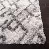 SAFAVIEH Horizon Shag Collection Runner Rug - 2' x 9', Grey & Ivory, Modern Abstract Design, Non-Shedding & Easy Care, 2-inch Thick Ideal for High Traffic Areas in Living Room, Bedroom (HZN894F) view 4