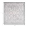 SAFAVIEH Area Rug 3' Square - Reflection Collection - Light Grey & Cream, Non-Shedding & Easy Cleaning, Ideal for Foyer, Living Room, Bedroom (RFT665C) view 2