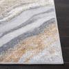 SAFAVIEH Orchard Collection Area Rug - 5' Square, Grey & Gold, Modern Abstract Design, Non-Shedding & Easy Care, Ideal for High Traffic Areas in Living Room, Bedroom (ORC637G) view 4