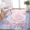 SAFAVIEH Washable Rug Serapi Collection - 8' x 10', Rust & Blue, Slip Resistant & Easy to Clean, Ideal for Living Room, Bedroom, Dining Space (SEP553P) view 1