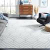 SAFAVIEH Area Rug 8x10 - Adirondack Collection - Large - Grey & Blue, Modern Geometric Design, Non-Shedding & Easy Cleaning, Ideal for Living Room, Bedroom, Office, Dining Space (ADR241K) view 1