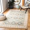 SAFAVIEH Kilim Collection Accent Rug - 3' x 5', Blue & Ivory, Handmade Flat Weave Jute, Ideal for High Traffic Areas in Entryway, Living Room, Bedroom (KLM756M) view 1